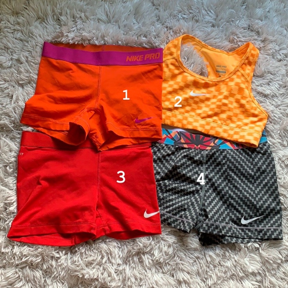 Nike pros spandex & sports bra!!